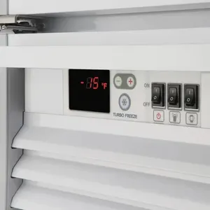Turbo Air TGF-35SD-N Electric Glass-Free 28.44cf Freezer Merchandiser with 2 <b>Swing</b> Doors - Product Image 3