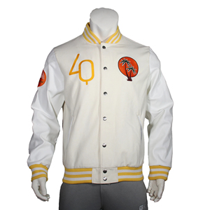 Chaqueta universitaria recortada de alta calidad, recién llegado, bombardero de punto Letterman con letras de chenilla bordadas - Product Image 1