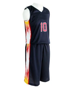 Tenues de basket-ball réversibles pour jeunes en polyester sublimé, fournisseurs d'uniformes de basket-ball personnalisés pour équipes - Product Image 6