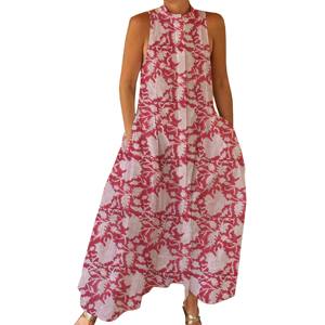 Combinaison imprimée hippie indienne magnifiquement conçue, design élégant, tenue ample d'été pour femmes, pour le printemps/été, adultes - Product Image 1