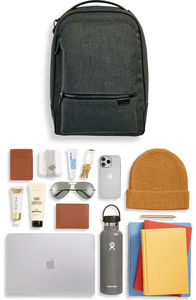 Nouveauté Sac à dos pour ordinateur portable professionnel personnalisé avec logo, léger, grande capacité, doublure en polyester rayée - Product Image 6