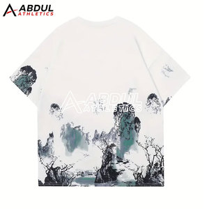 เสื้อยืดโอเวอร์ไซส์ผู้ชาย เสื้อยืดทรงหลวมระบายอากาศได้ดี สำหรับสวมใส่ในฤดูร้อน สไตล์สตรีทแวร์ และชีวิตประจำวัน - Product Image 2
