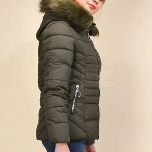 Chaqueta Acolchada de Alta Calidad para Mujer, Estilo 2025, Tejida, Transpirable, con Forro de Algodón Cálido, Relleno de Poliéster para Invierno - Product Image 3