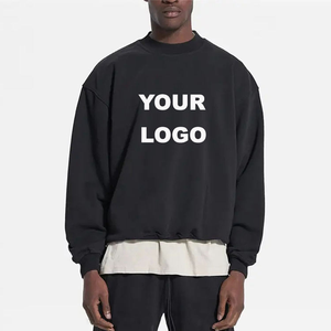 Sweat-shirt en molleton à col roulé personnalisé 100% coton Coupe régulière Hiver Broderie vierge Streetwear Hoodie de luxe - Product Image 3