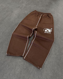 Pantalones Jogger Casuales para Hombre, Diseño Personalizado OEM, Estilo Desgastado, 100% Algodón, Tejido Grueso - Product Image 3