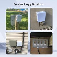 Boîte de jonction de boîtier en plastique ABS étanche boîtier électronique universel boîtier de boîtier électrique 100*100*70mm