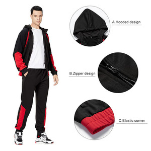 Ensembles de jogging sur mesure, survêtements unisexes, ensembles de survêtements personnalisés, tissu personnalisé, ensemble 2 pièces pour l'extérieur, sweat-shirt à capuche pour homme, pantalon de survêtement avec poches latérales - Product Image 2