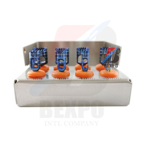 KIT DE TALADROS TREPHINE para implantes dentales, 8 brocas de trefina recubiertas de azul con caja de acero inoxidable - Product Image 6