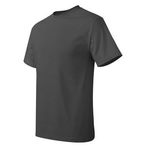 เสื้อยืดผ้าฝ้าย100% สำหรับผู้ชายฤดูร้อนพิมพ์ลายทรงหลวมสีพื้นสวมใส่สบายและมีสไตล์ - Product Image 3