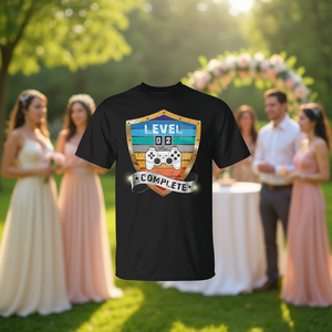 T-shirt unisexe en coton pour adulte, manches courtes, col rond, impression numérique, cadeaux de mariage, cadeaux pour la fête nuptiale - Product Image 3