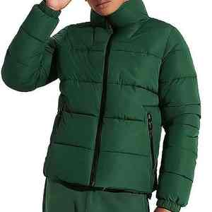 Veste matelassée en duvet à col montant pour hommes avec coupe-vent manches d'hiver grande taille Service OEM - Product Image 5