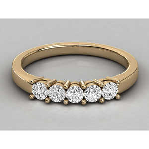 Anillo de Diamantes Cultivados en Laboratorio de 9K para Mujer, Corte Brillante - Product Image 4