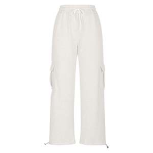 กางเกงคาร์โก้ผู้หญิงสไตล์ใหม่2025กางเกงเอวยางยืดมีสายคาดเอวหลายกระเป๋ามีสไตล์กางเกงเชือกผูกแบบลำลองสำหรับฤดูร้อน - Product Image 1