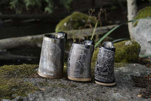 Chope à bière authentique en corne, anti-fuite, anti-odeur, écologique, pour Halloween, culture viking, fête, mug en corne par Saniya Handicraft - Product Image 3