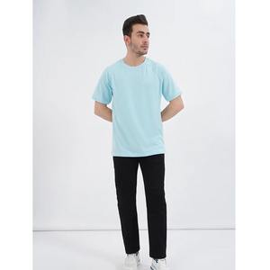 T-shirts pour hommes 100% coton, impression numérique unie, logo personnalisé, lavage à la machine, respirant, séchage rapide, coupe classique - Product Image 2