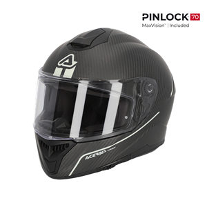 Casco da Corsa Acerbis TARMALK 22-06 Integrale in Fibra di Carbonio con Doppia Visiera Stile Retrò Guscio in PC Taglia XL Nuovo - Product Image 1