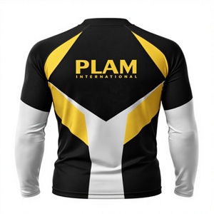 Rashguard MMA pour hommes, BJJ Jiu Jitsu No Gi, compression respirante, séchage rapide, manches longues, chemise de combat - Product Image 2