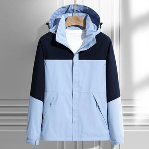 Moda invierno a prueba de viento impermeable transpirable Casual diseño personalizado chaqueta cortavientos para hombre cierre de un solo botón calentado - Product Image 6