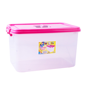 Tanque de almacenamiento de plástico transparente, solución ahorradora de espacio, embalaje, transporte en uno reutilizable - Product Image 1