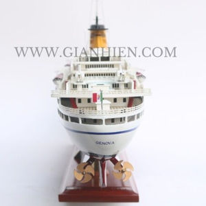 Gia Nhien Fabricant Conception personnalisée quantité minimale de commande basse SS GUGLIELMO MARCONI MODÈLE DE BATEAU EN BOIS-MODÈLE DE BATEAU EN BOIS DE HAUTE QUALITÉ - Product Image 1