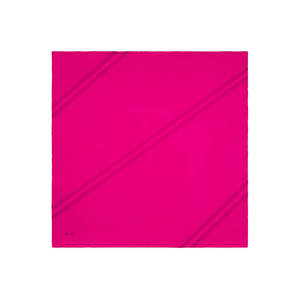ผ้าพันคอไหมลายดอกไม้สีบานเย็น - Product Image 1