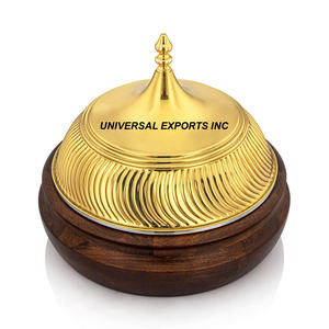 Walnut Finished Wooden Hotpot Round Shape - Product Image 1