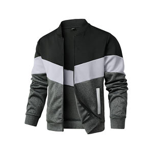 Veste universitaire confortable et solide de couleur personnalisée grande taille pour hommes veste universitaire en laine de haute qualité à manches en cuir pour hommes - Product Image 4