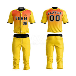 Diseño de Logotipo Personalizado, Uniforme de Béisbol Transpirable 100% Poliéster de Alta Calidad, Precio Razonable, Gran Venta - Product Image 4
