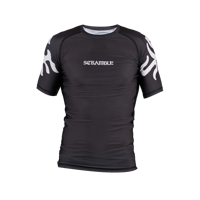 T-shirt et pantalon de rashguard personnalisés en polyester/nylon 240g à séchage rapide avec logo et couleur sur mesure pour adultes, idéaux pour le kickboxing, le jiu-jitsu et le MMA.