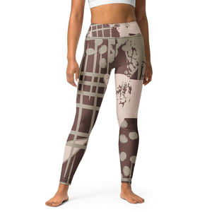 Venta caliente logotipo personalizado Cruz cintura elástica Yoga Leggings pantalones acampanados Yoga Sexy gimnasio sujetador conjunto mujeres ropa deportiva en Pakistán - Product Image 4