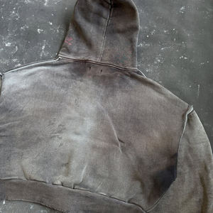 Sudadera con Capucha Personalizada de Estilo Vintage para Hombre, Lavada al Ácido, con Cierre y Peso Pesado - Product Image 6