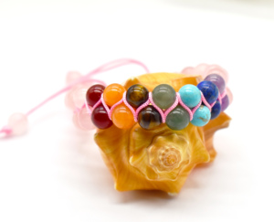Rose Quartz & Multi Gemstone <b>Beads</b> <b>Bracelet</b> Natural Gemstone <b>Beads</b> 8 mm Size Round Smooth Polish Crystals <b>Beads</b> <b>Bracelets</b>. - Product Image 4