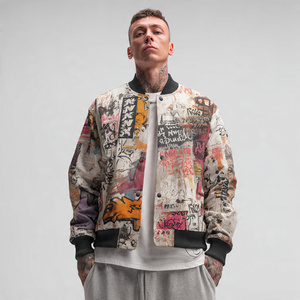 เสื้อแจ็คเก็ตวาร์ซิตี้ผู้ชาย ผ้าขนสัตว์ 100% คอปกกลม ติดกระดุม เสื้อโค้ทวาร์ซิตี้ แขนหนัง แจ็คเก็ตบอมเบอร์วาร์ซิตี้ผู้ชาย - Product Image 3