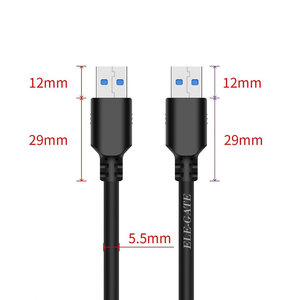 USB 3.0 Male to Male Cable for Hard <b>Drive</b> 4M Fast Charging Data Transfer PVC <b>Jacket</b> Computer Use 5A Female Port - Product Image 3