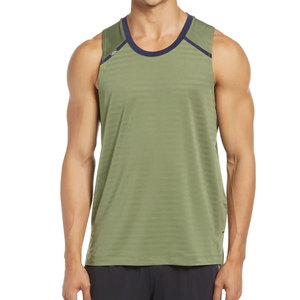 Camiseta sin mangas de algodón 100% de alta calidad para hombre, ropa informal de punto transpirable a la moda de verano a bajo precio - Product Image 1