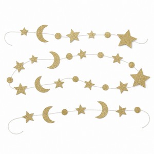 Guirlande d'étoiles scintillantes 4m, décorations suspendues pour fête d'anniversaire, mariage, Nouvel An, toile de fond photo - Product Image 1