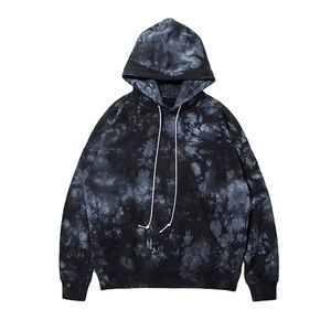 Men's Plus Size Acid Wash Hoodie 100% Cotton Casual Style Long Winter ODM <b>Supply</b> with 3D Embroidered <b>Sew</b> Pattern Wholesale Price - Product Image 1