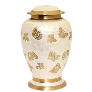 Urna de cremación de latón en línea más vendida, urna de cremación funeraria de Metal con acabado dorado para adultos para cenizas humanas en personalizado - Product Image 3