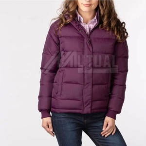 แจ็กเก็ตปลาปักเป้าสำหรับผู้หญิงคอตั้งระบายอากาศได้ดีกันน้ำสำหรับใช้งานกลางแจ้งทำจากโพลีเอสเตอร์กำหนดโลโก้ได้เองด้านหน้า - Product Image 2