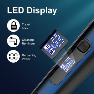 Kit de Afeitado Eléctrico Recargable Inalámbrico para Hombre, Maquinilla de Afeitar Rotativa con Función Húmeda/Seca, Resistente al Agua IPX7 para el Cuerpo - Product Image 3