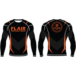 เสื้อไนลอน BJJ ป้องกันผดผื่นป้องกันรังสียูวียาวเสื้อบีบอัดกันยูวีทนทานออกแบบได้ตามต้องการระบายอากาศและใส่สบาย - Product Image 6