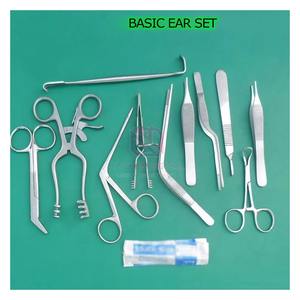 Ensemble d'instruments chirurgicaux ORL en acier inoxydable personnalisé OEM |   Kit d'outils d'examen des oreilles réutilisables de haute qualité pour usage médical - Product Image 6