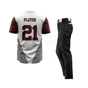 Uniforme de Béisbol Personalizable, 100% Poliéster, Transpirable, de Secado Rápido, Ligero y Cómodo, Ropa Deportiva de Alta Calidad Estampada - Product Image 2