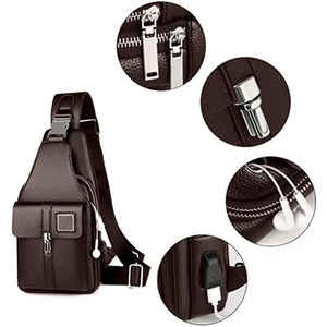 Mochila de negocios Unisex de cuero genuino de alta calidad personalizada OEM bolsa antirrobo impermeable 36-55L capacidad al por mayor - Product Image 3