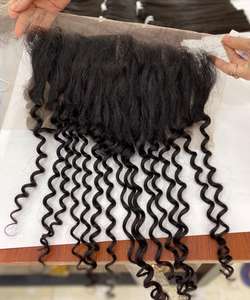 ผมต่อแบบมนุษย์เวียดนามสำหรับผมสีเข้มกว่าผมแท้แบบ100% ผมด้านหน้าและส่วนปิดแบบตรง - Product Image 6