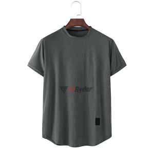 Camiseta extragrande con cuello redondo para hombre, nuevo estilo de moda con logotipo personalizado, tejido de punto de algodón 100%, el mejor estilo personalizado - Product Image 2