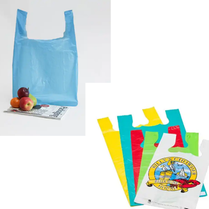 Sacs en plastique de T-shirt de LDPE conçus sur mesure de haute qualité - Product Image 3