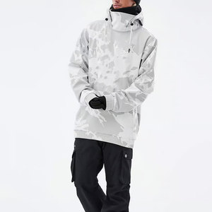 Vêtements d'hiver Matériau chaud de haute qualité pour hommes Snowboard Hoodie Zip Up Pocket Space Style Men Snowboard Hoodie - Product Image 1