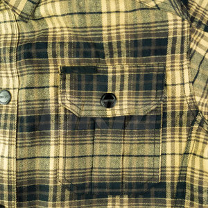 Nouvelle arrivée coupe automatisée moto flanelle chemise conception unique prix de gros hommes moto flanelle chemises - Product Image 5