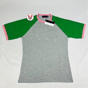 Alpha |   Chemise Kapa sur mesure pour femmes, jersey premium brodé grec |   T-shirt en coton grec à col en V pour femmes, broderie de sororité - Product Image 3